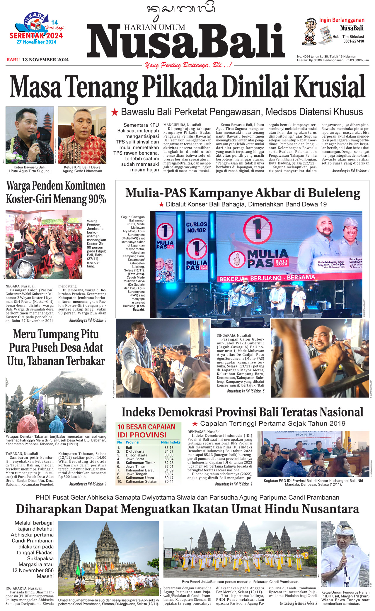 NusaBali.com Cover Hari Ini