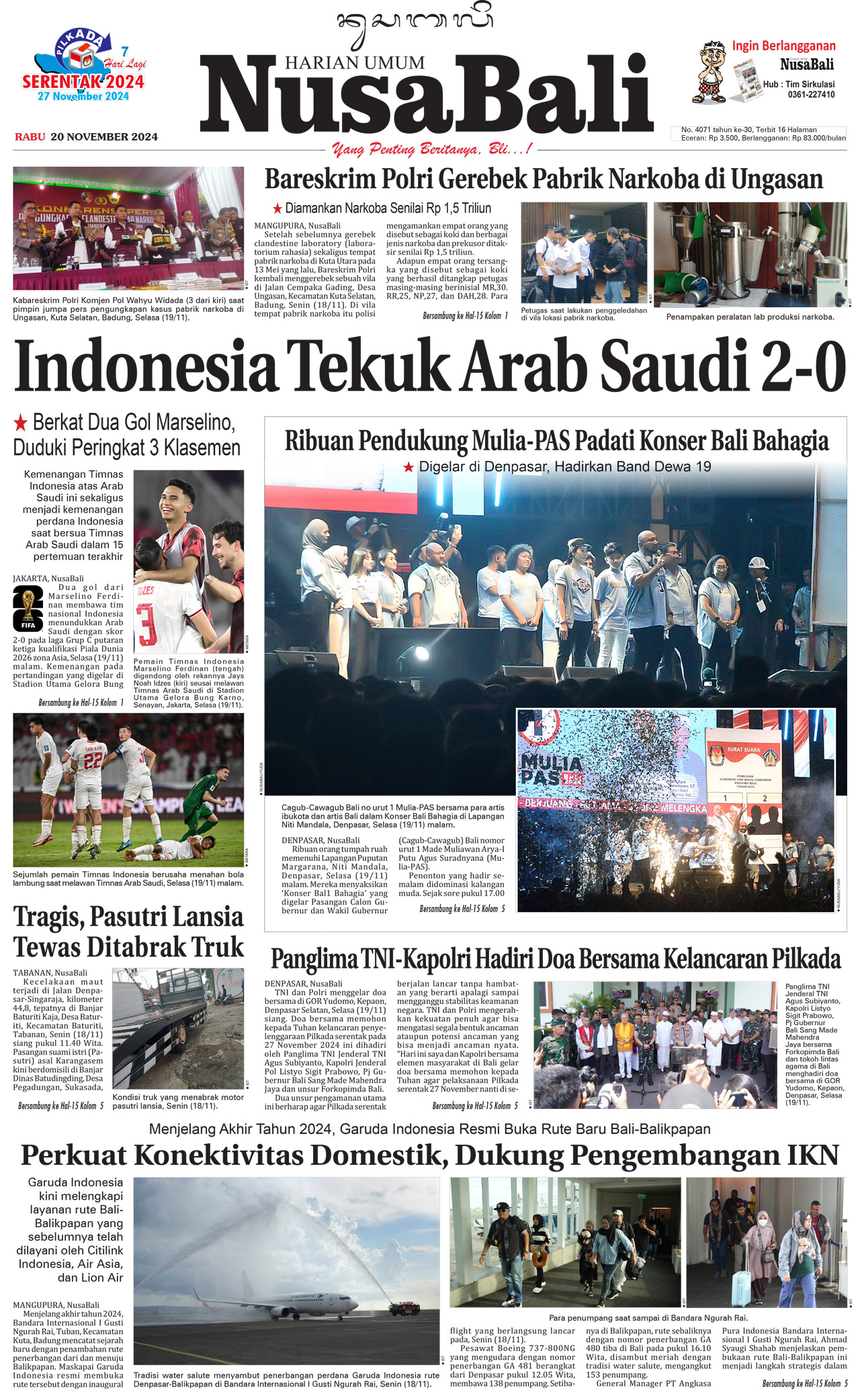 NusaBali.com Cover Hari Ini