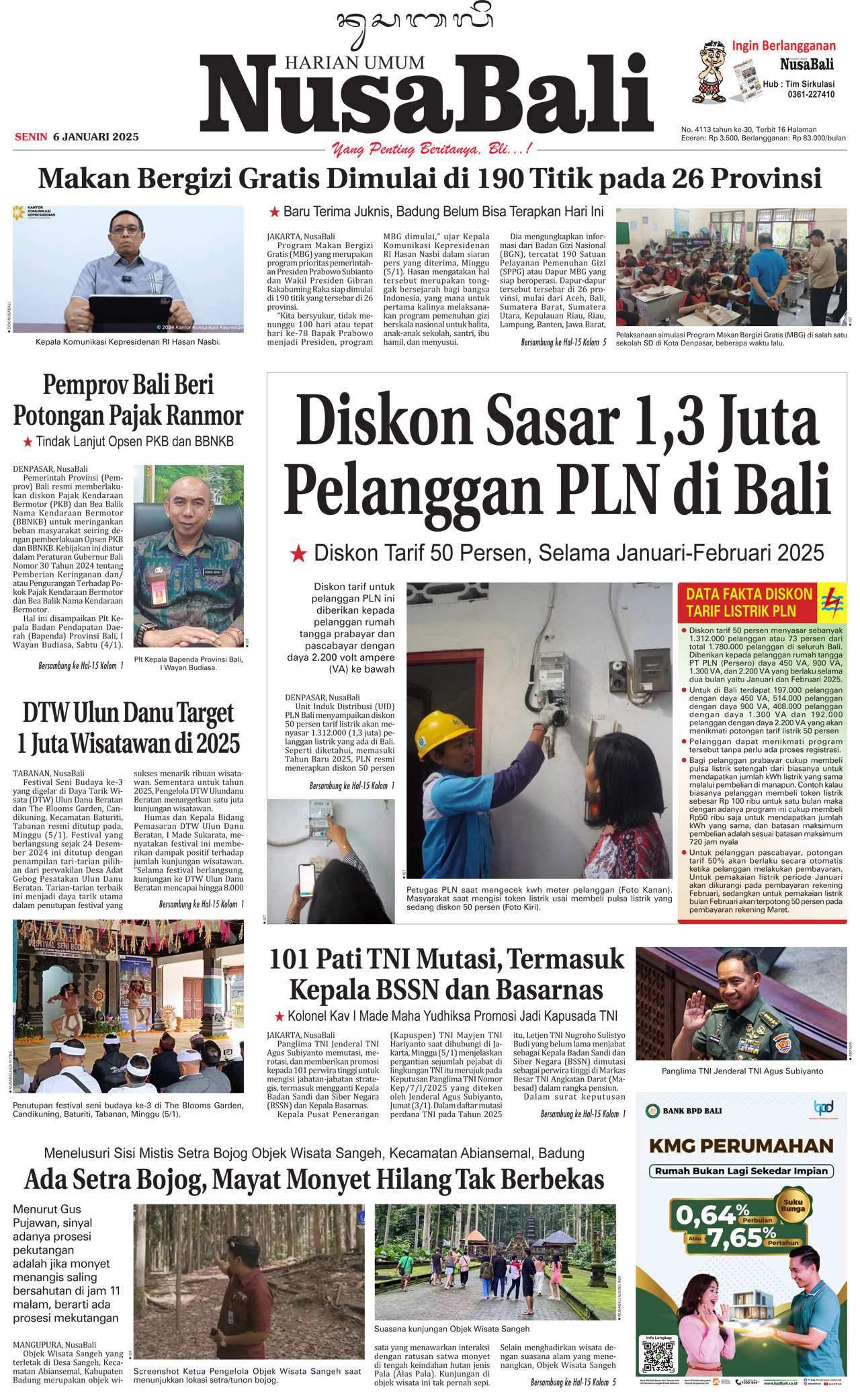 NusaBali.com Cover Hari Ini