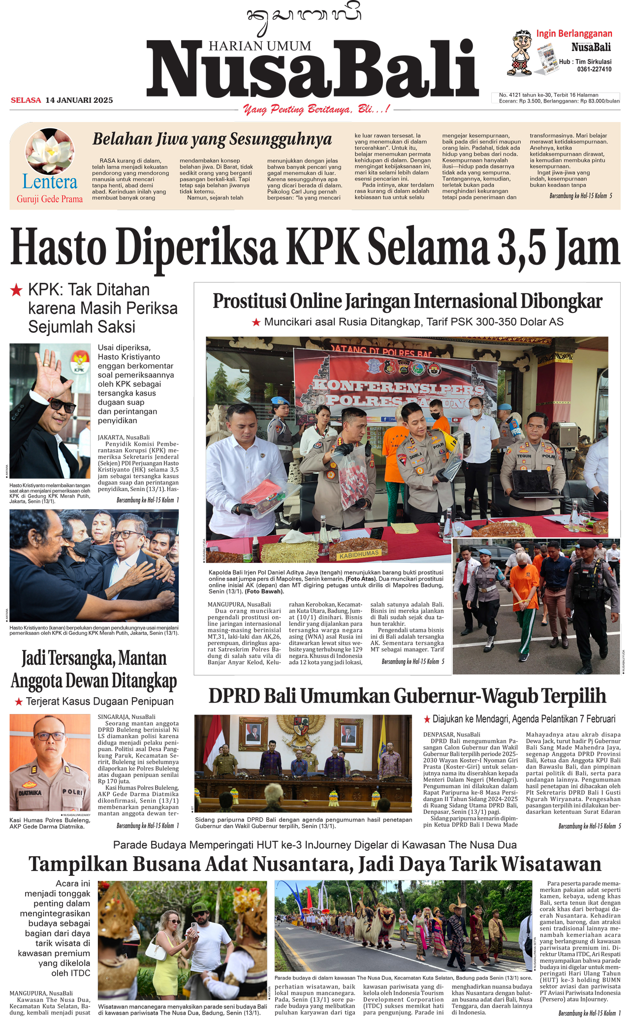 NusaBali.com Cover Hari Ini