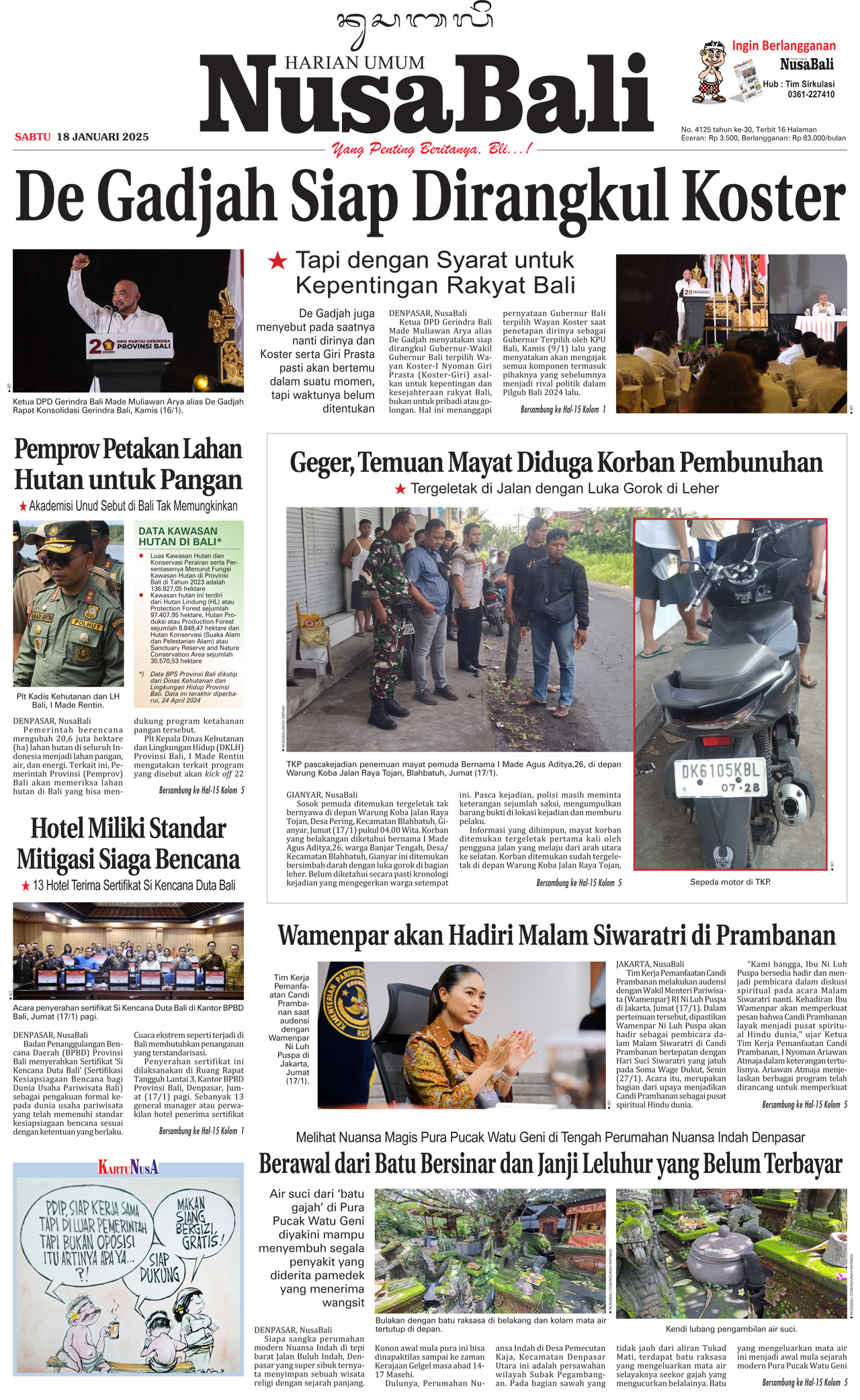 NusaBali.com Cover Hari Ini