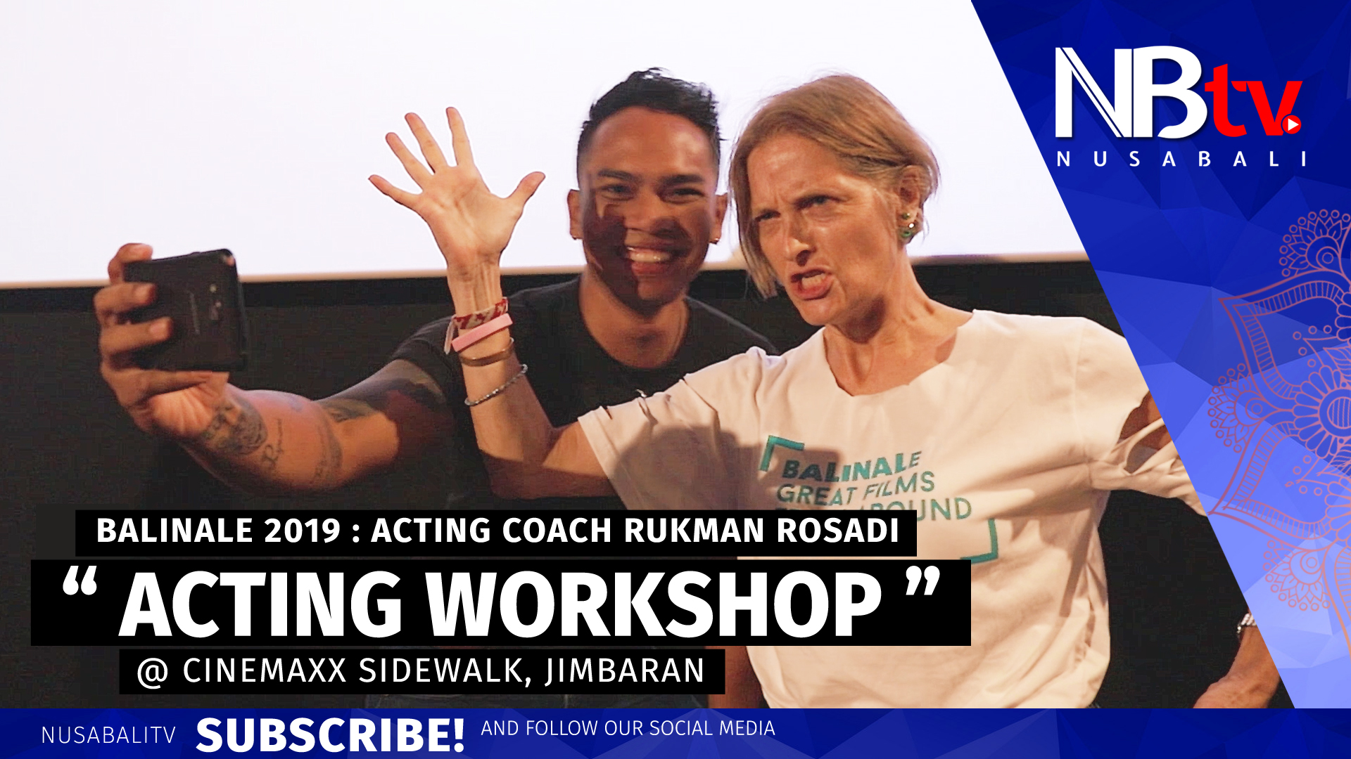 Balinale 2019 Hadirkan Rukman Rosadi Dalam Acting Workshop | NusabaliTV